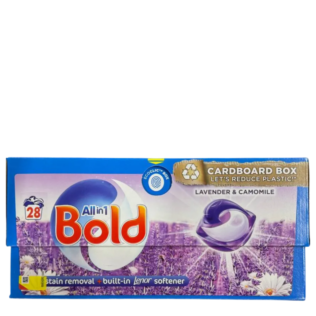 Bold All-in-1 Lavender and Camomile Laundry Pods – 28 stk
