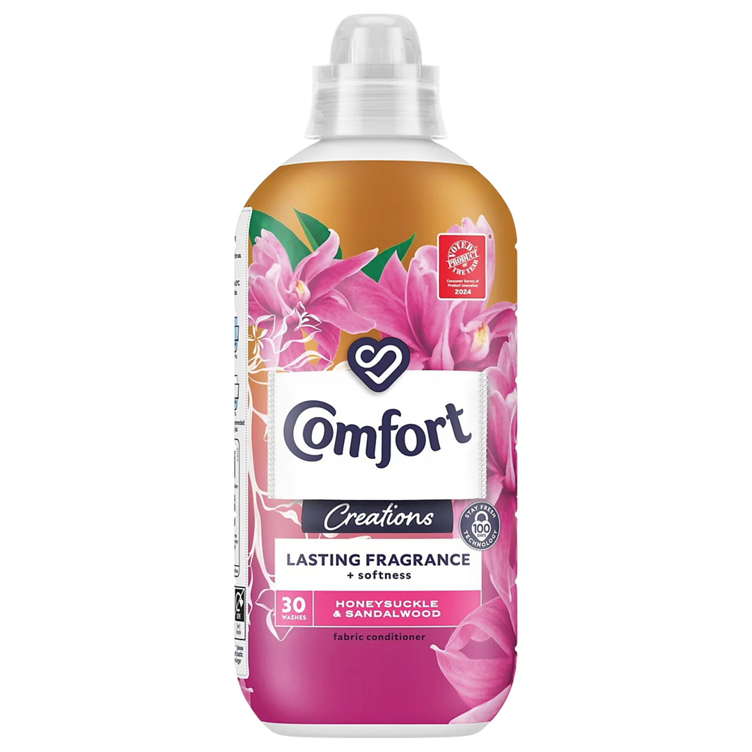 Comfort Creations Honeysuckle & Sandalwood Skyllemiddel – 900 ml