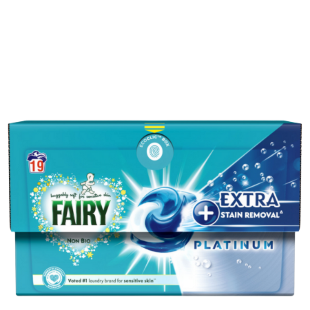 Fairy Platinum Non Bio Vaskekapsler – 19 stk