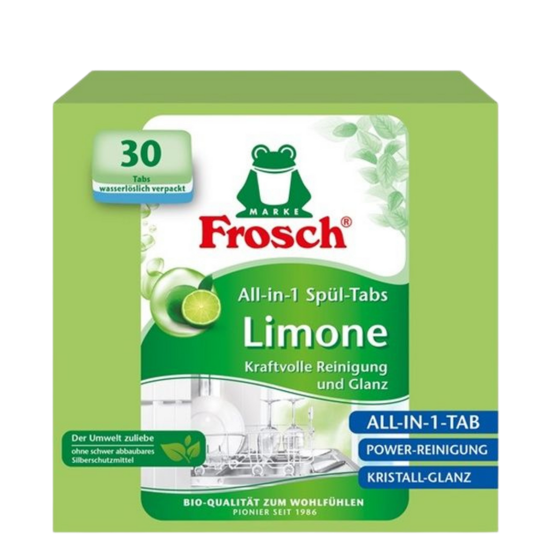 Frosch All-in-1 Opvasketabs Classic Green Lemon – 30 stk
