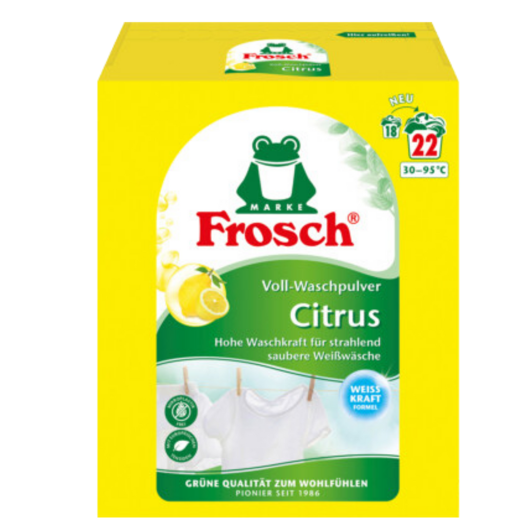 Frosch Citrus Vaskepulver – 1450 g