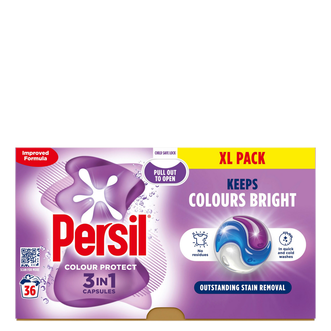 Persil 3-i-1 Colour Protect Vaskekapsler – 36 stk