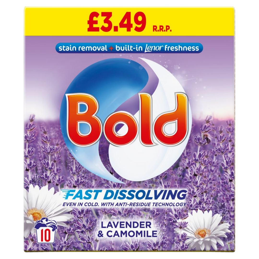 Bold Hurtigt Opløseligt Vaskepulver Lavendel & Kamille - 600 g