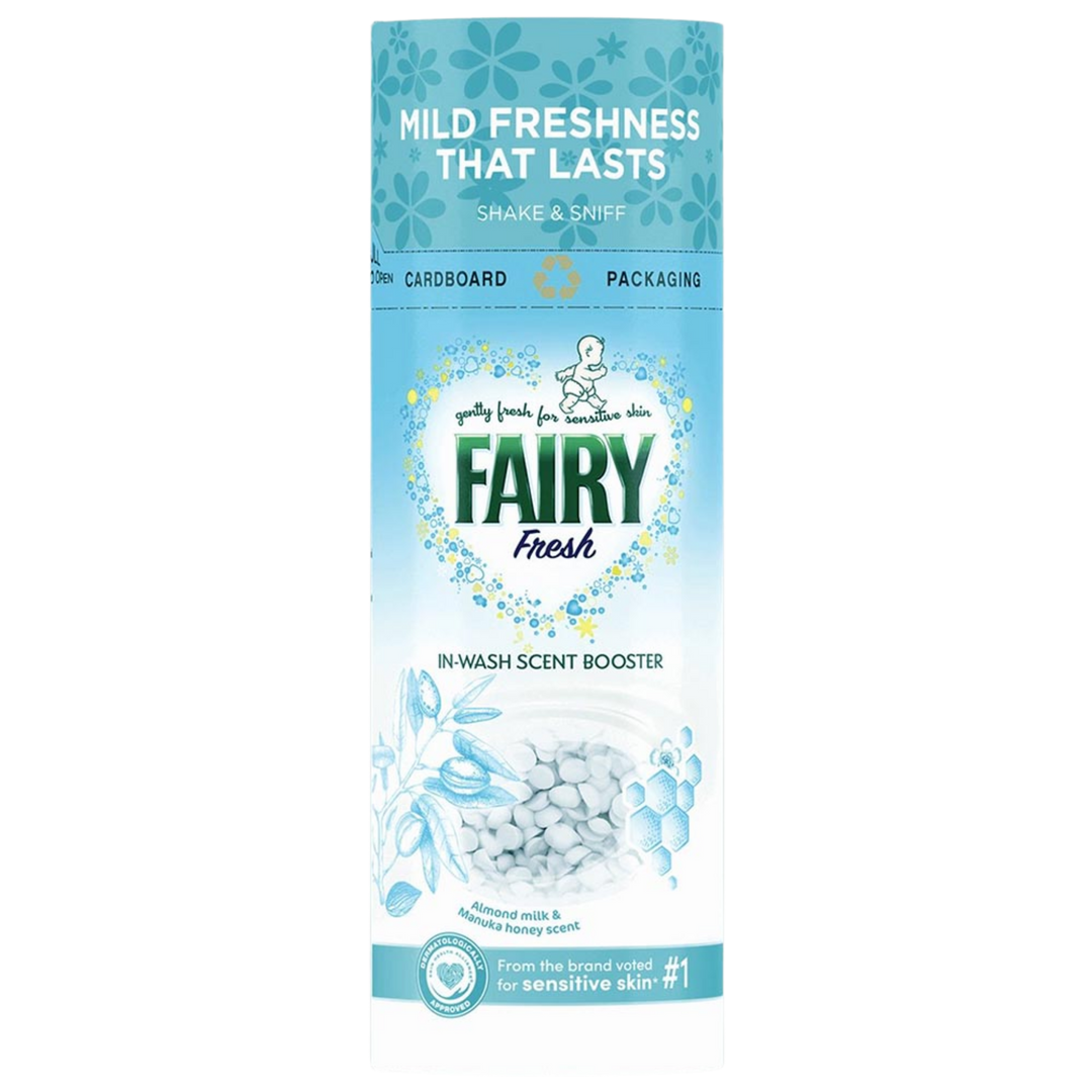 Fairy Fresh Beads Almond Milk & Manuka Honey Duftforstærker til Vask – 176 g