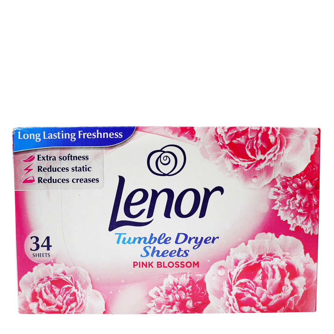 Lenor Pink Blossom Tørretumblerark - 34 stk