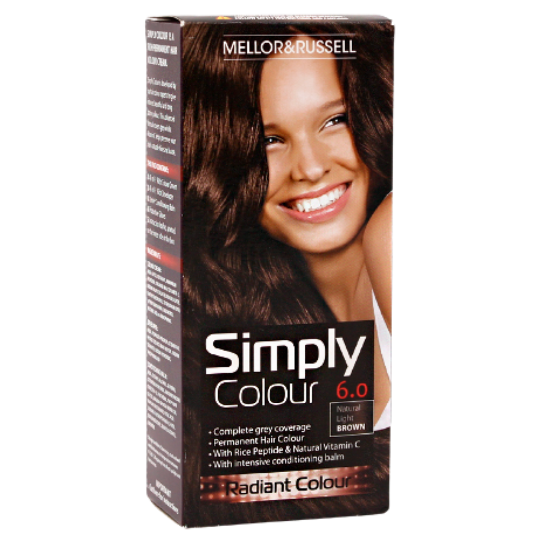 Mellor & Russell Simply Colour Hårfarve - 6.0 Natural Light Brown