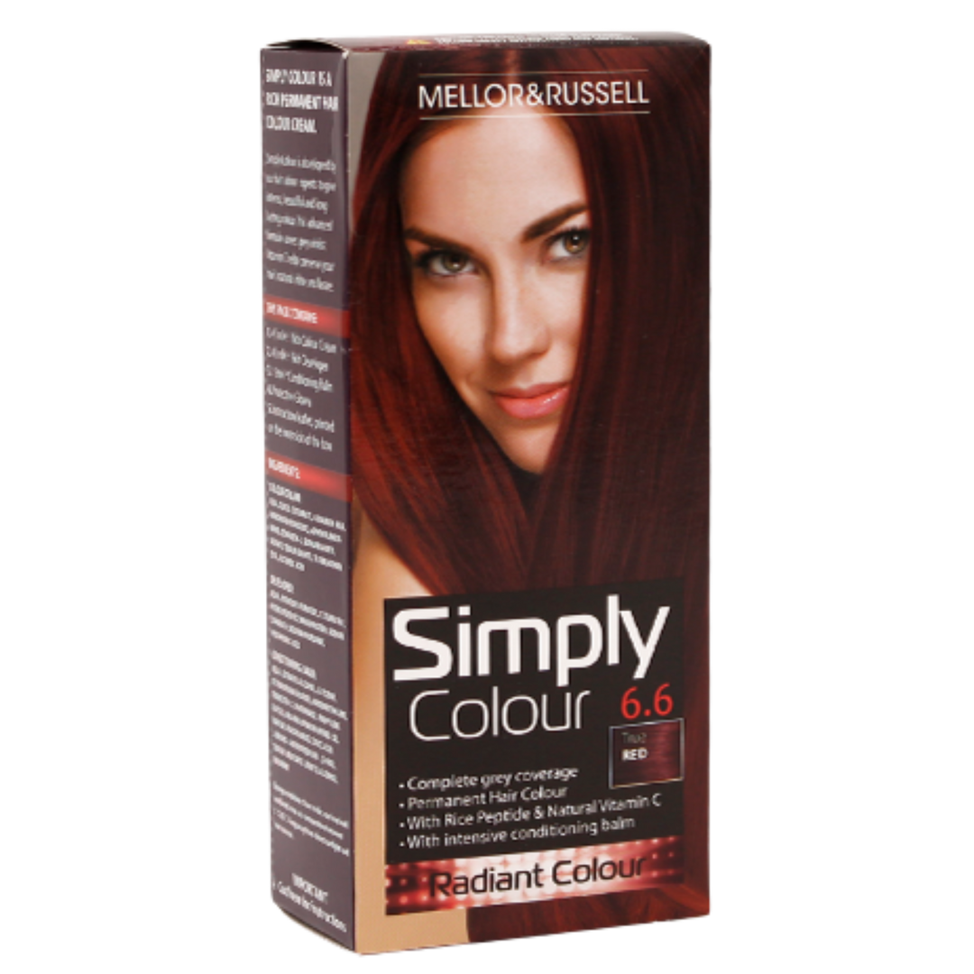 Mellor & Russell Simply Colour Hårfarve - 6.6 True Red